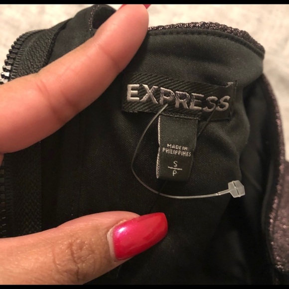 EXPRESS purple crop top - Picture 5 of 5